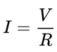 Formule loi d'Ohm