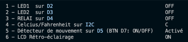 Menu partie 2