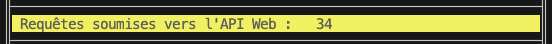 Statut transmission API