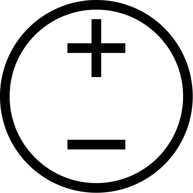 Symbole alimentation DC