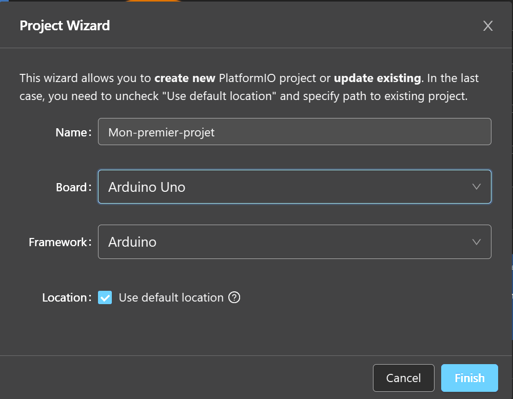Configuration projet