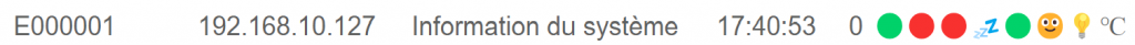 Statut appareils