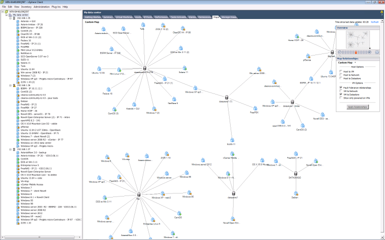 vCenter - map